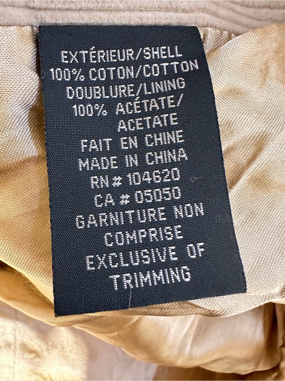 JACOB Corduroy Coat Neutral Minimalist CBK Quiet Luxury Coat - Picture 8 of 9